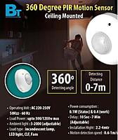 PIR Motion Sensor Ceiling Mounted (BT31C)