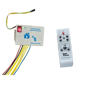 IR Remote switch for 4 light & 1 Fan speed control (B16D)